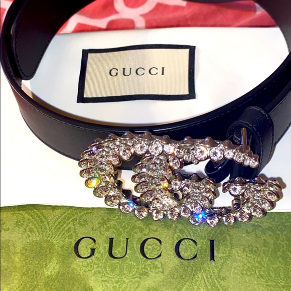 Studded Double G Gucci Belt - Picture 1 of 1